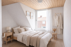 Minimalistische Scandinavische slaapkamer bij daglicht.png